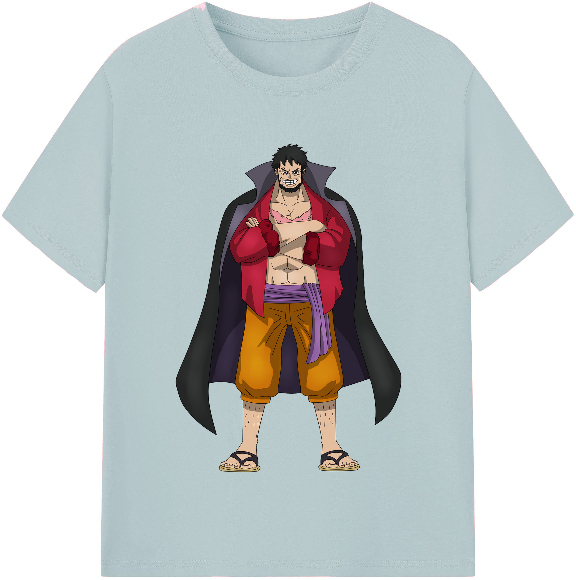 ワンピース モンキー・D・ルフィ ONE PIECE Monkey D. Luffy 綿100％半袖Tシャツ（フロントプリント）